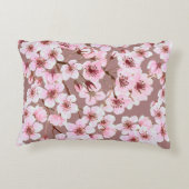 Watercolor seamless pattern made of cherry blossom アクセントクッション (裏面)