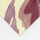 Watercolor Seamless Pattern with Contoured Element フリースブランケット (角)