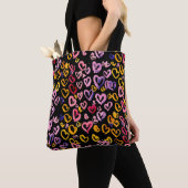 Watercolor seamless pattern with hearts. トートバッグ (クローズアップ)