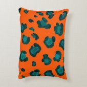 Watercolor seamless pattern with leopard skin. Fas アクセントクッション (裏面(縦))