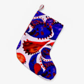 Watercolor seamless pattern with paisley. Abstract スモールクリスマスストッキング (正面 (吊り時))