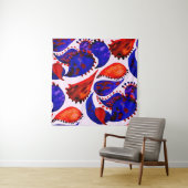 Watercolor seamless pattern with paisley. Abstract タペストリー (インサイチュ)