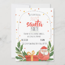 Watercolor Secret Santa Christmas Party 