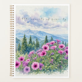 Watercolor Serenity & Mountain Blooms planner プランナー手帳