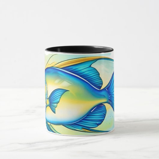 Watercolor Series: Angelfish マグカップ (中央)