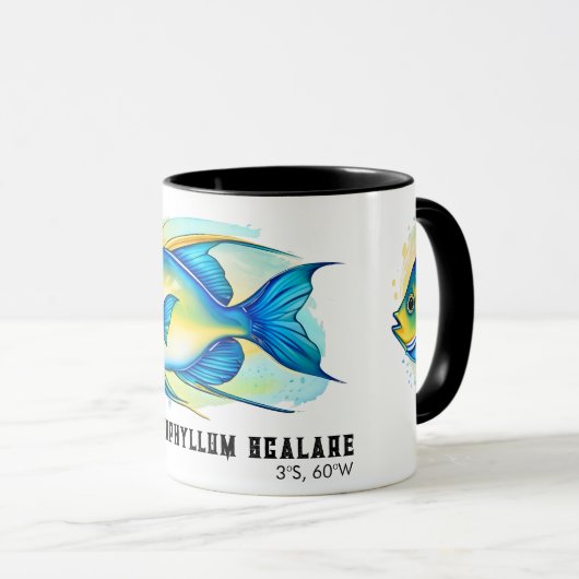 Watercolor Series: Angelfish マグカップ (正面右)