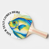 Watercolor Series: Angelfish 卓球ラケット (横)