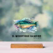 Watercolor Series: Bass アクリルサイン (ニュートラル)