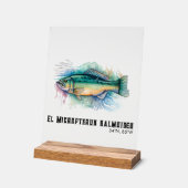 Watercolor Series: Bass アクリルサイン (傾斜)