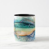 Watercolor Series: Bass マグカップ (中央)