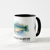 Watercolor Series: Bass マグカップ (正面右)