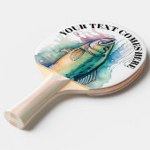 Watercolor Series: Bass 卓球ラケット (正面アングル)