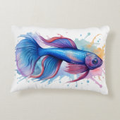 Watercolor Series: Betta Fish アクセントクッション (裏面)