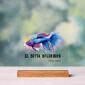 Watercolor Series: Betta Fish アクリルサイン (ニュートラル)