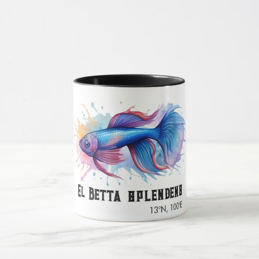 Watercolor Series: Betta Fish マグカップ (中央)