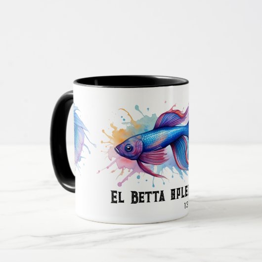 Watercolor Series: Betta Fish マグカップ (正面左)