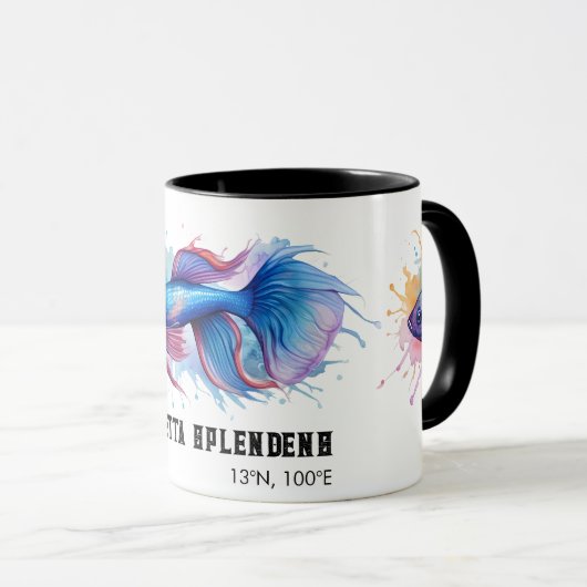 Watercolor Series: Betta Fish マグカップ (正面右)