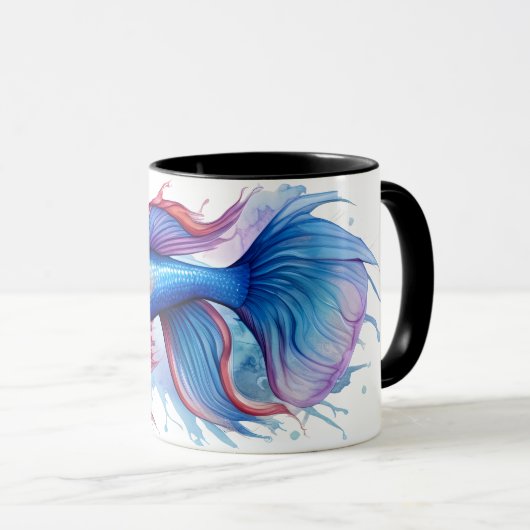 Watercolor Series: Betta Fish マグカップ (正面右)