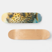 Watercolor Series: Blowfish スケートボード (横)