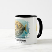 Watercolor Series: Blowfish マグカップ (正面右)