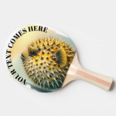 Watercolor Series: Blowfish 卓球ラケット (横)