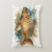 Watercolor Series: Carp アクセントクッション (正面(垂直))