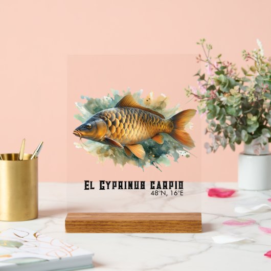 Watercolor Series: Carp アクリルサイン (ウェディング)