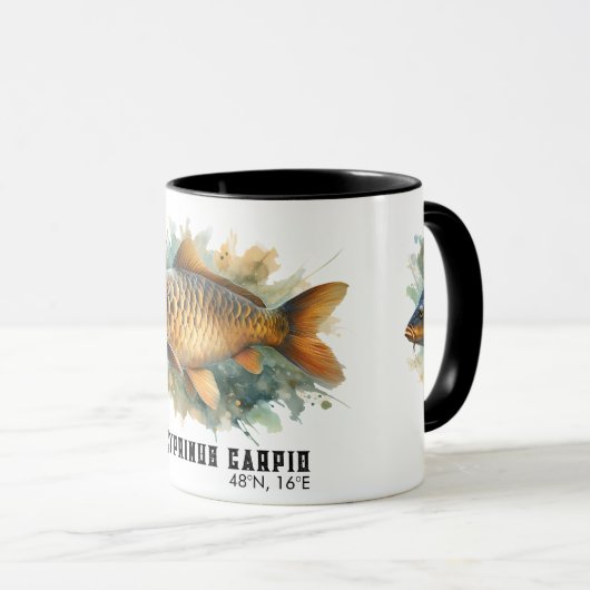 Watercolor Series: Carp マグカップ (正面右)