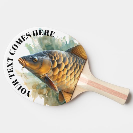 Watercolor Series: Carp 卓球ラケット (横)