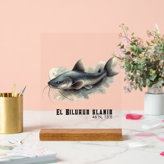 Watercolor Series: Catfish アクリルサイン (ウェディング)