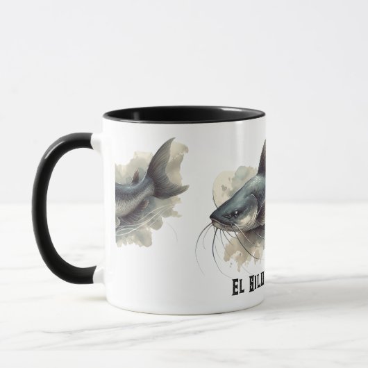 Watercolor Series: Catfish マグカップ (左)