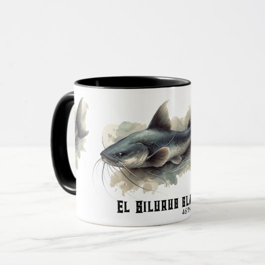 Watercolor Series: Catfish マグカップ (正面左)