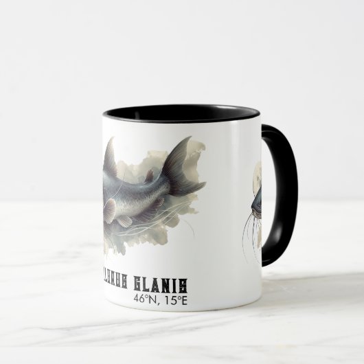 Watercolor Series: Catfish マグカップ (正面右)