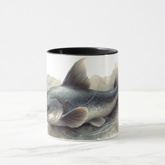 Watercolor Series: Catfish マグカップ (中央)