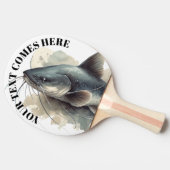 Watercolor Series: Catfish 卓球ラケット (横)