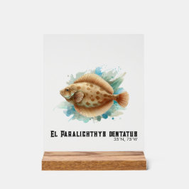 Watercolor Series: Flounder/Flatfish アクリルサイン
