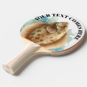 Watercolor Series: Flounder/Flatfish 卓球ラケット (正面アングル)