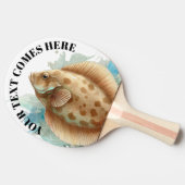 Watercolor Series: Flounder/Flatfish 卓球ラケット (横)