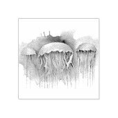 Watercolor Series: Jellyfish ラバースタンプ (インプリント)