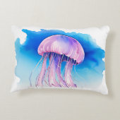 Watercolor Series: Jellyfish 2 アクセントクッション (裏面)