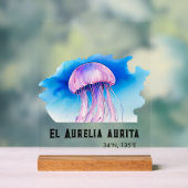 Watercolor Series: Jellyfish 2 アクリルサイン (ニュートラル)