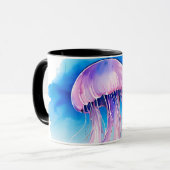 Watercolor Series: Jellyfish 2 マグカップ (正面左)