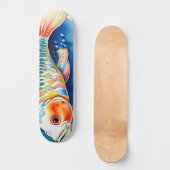Watercolor Series: Koi Fish スケートボード (正面)