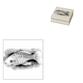 Watercolor Series: Koi Fish ラバースタンプ (押印)