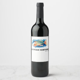 Watercolor Series: Koi Fish ワインラベル