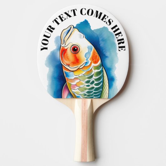 Watercolor Series: Koi Fish 卓球ラケット (正面)