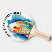 Watercolor Series: Koi Fish 卓球ラケット (横)