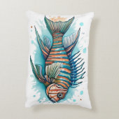Watercolor Series: Lionfish アクセントクッション (裏面(縦))