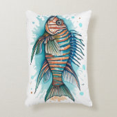 Watercolor Series: Lionfish アクセントクッション (正面(垂直))