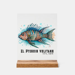 Watercolor Series: Lionfish アクリルサイン